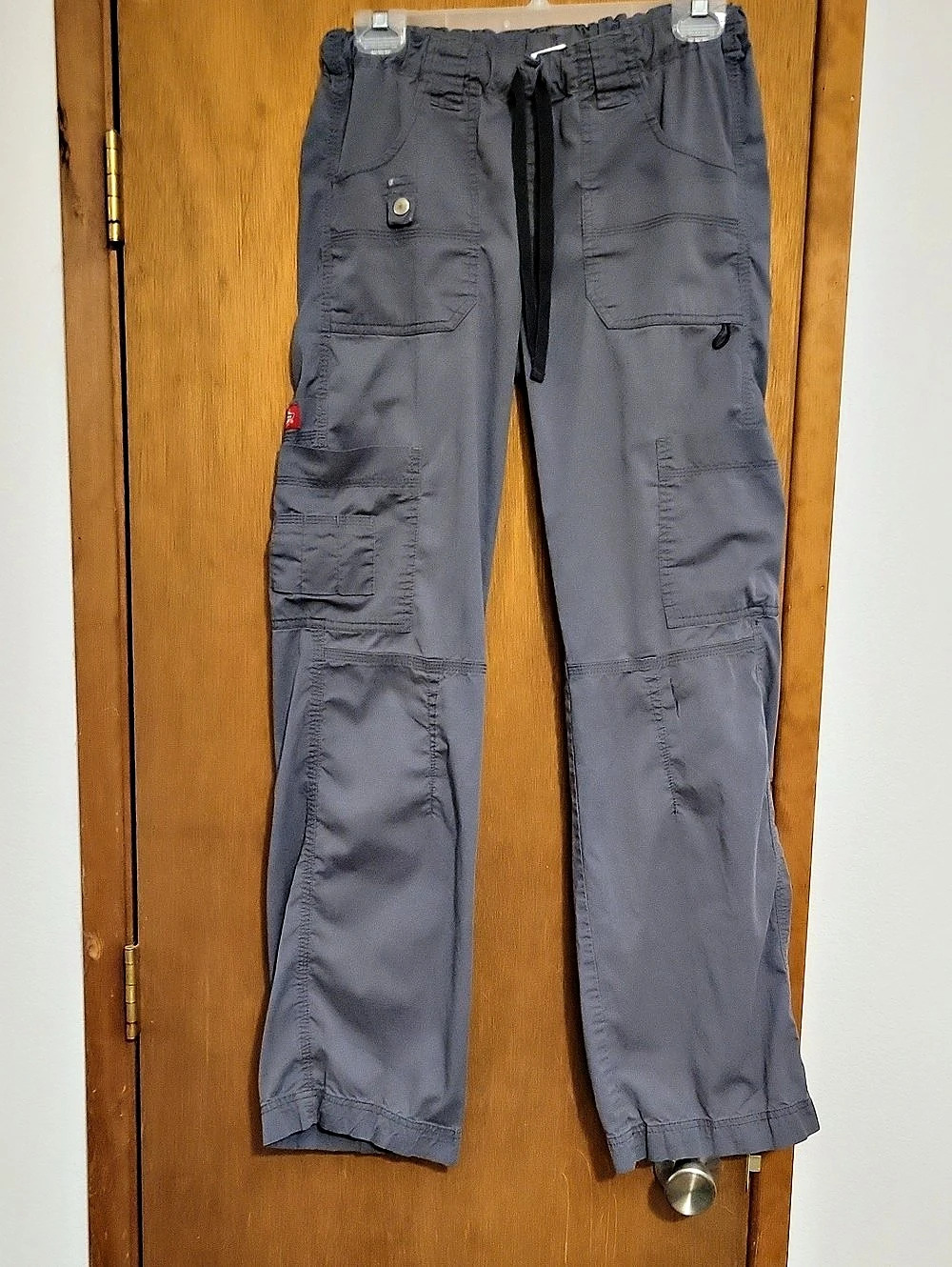 Dickies Cargo Scrub Pants Pewter Gray Women's XS Tall